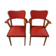Paire de fauteuils bridge années 50