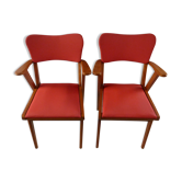 Pair of 50s bridge chairs
