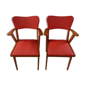 Pair of 50s bridge chairs