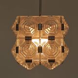 Pyramid chandelier by Jaroslav Bejvl for Preciosa, Kamenicky Senov 1967
