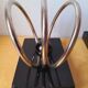 Marble and chrome metal bookends Art Deco