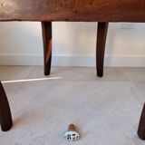 Pair of mahogany gondola chairs – Empire style – 20th century, restored