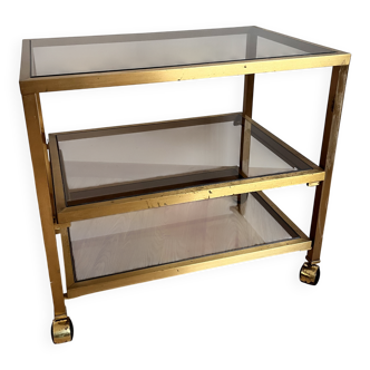 Glass and gold dessert