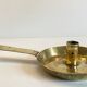LOW HAND BRASS CANDLESTICK ANTIQUE