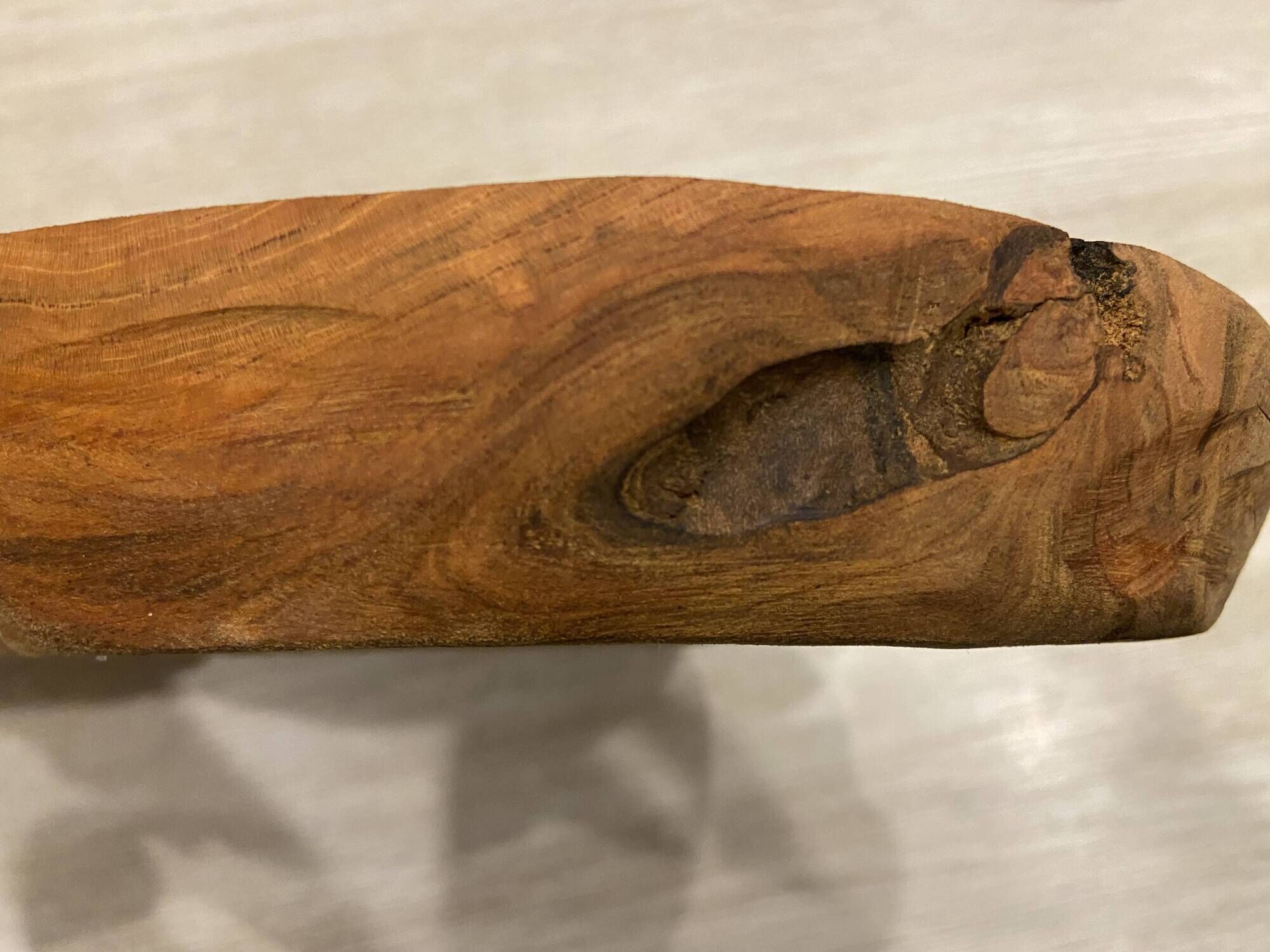 Cherry wood empty pocket
