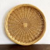 Wicker tray trio