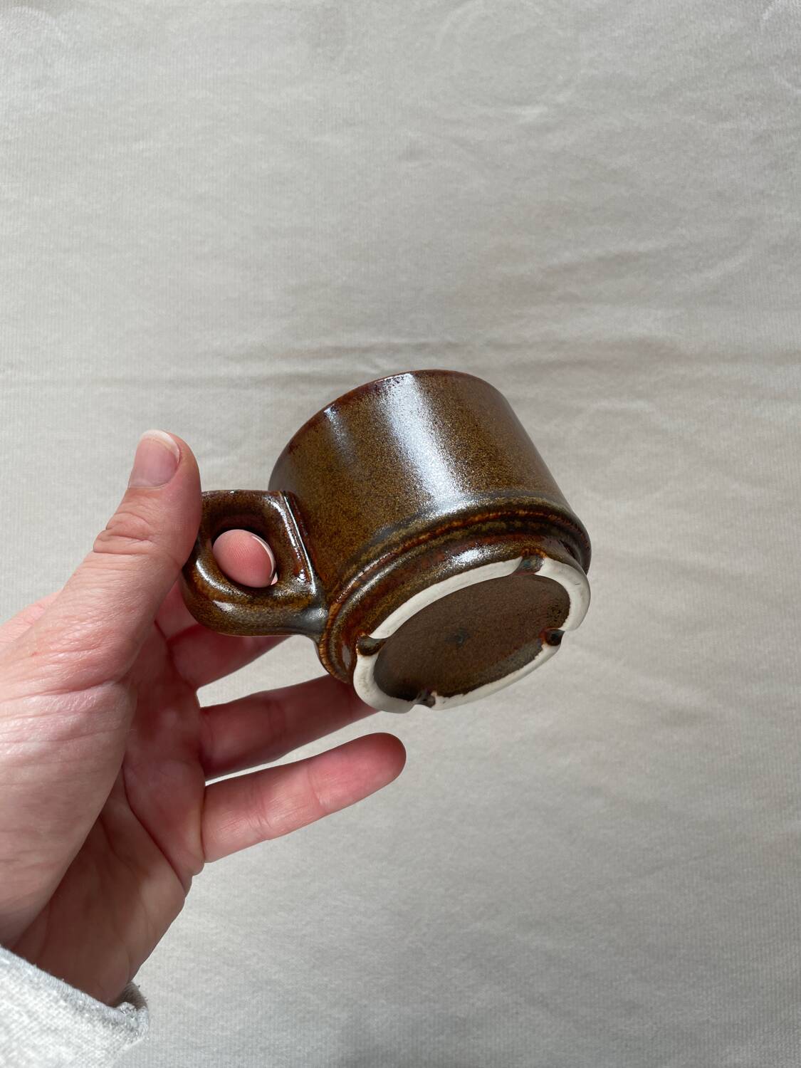 Stoneware coffee mugs