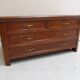 Antique oak filing cabinet with drawers