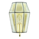 1 of 3 Mid-Century Glass & Brass Wall Lamps from Limburg, Germany, 1960s