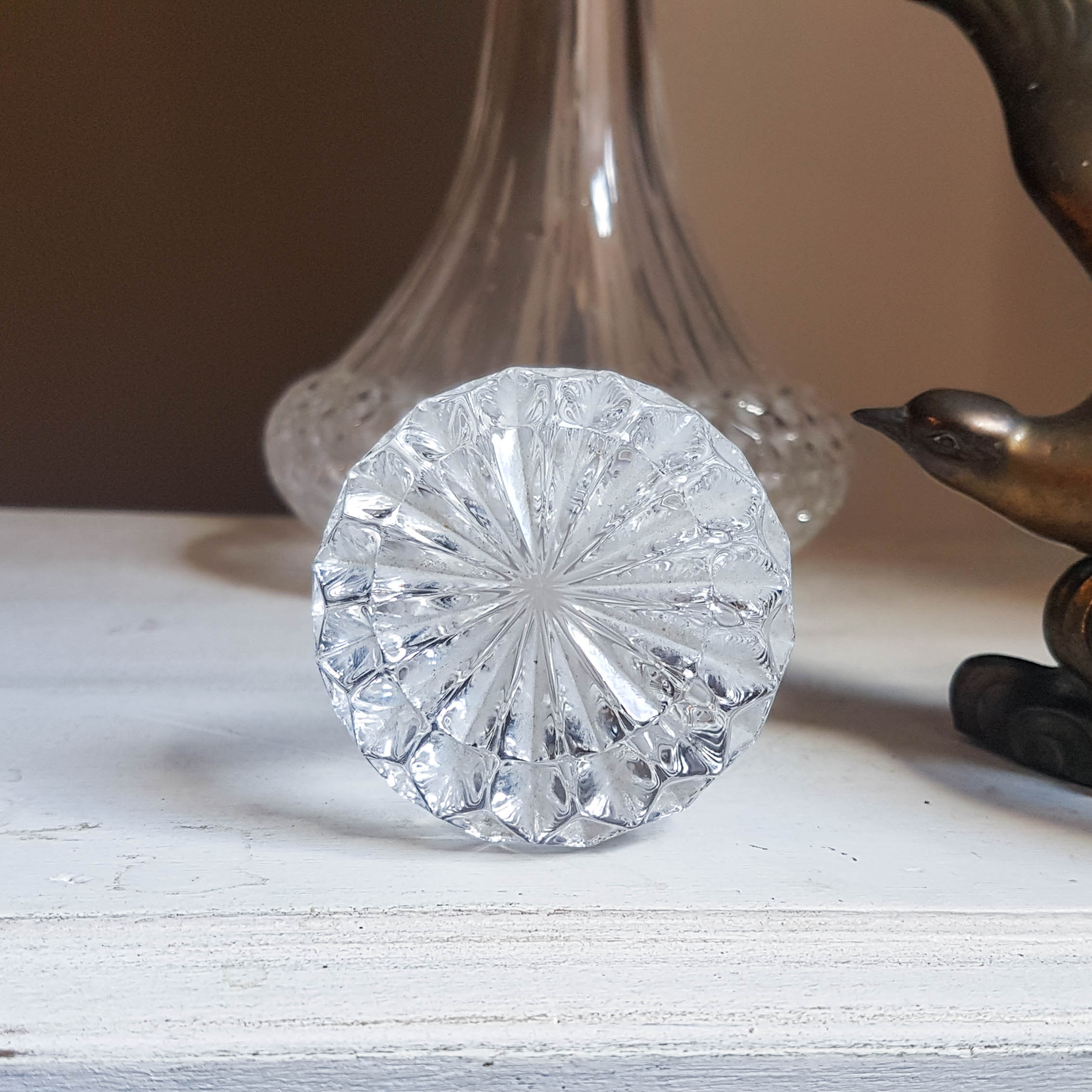 Longchamps crystal decanter carafe