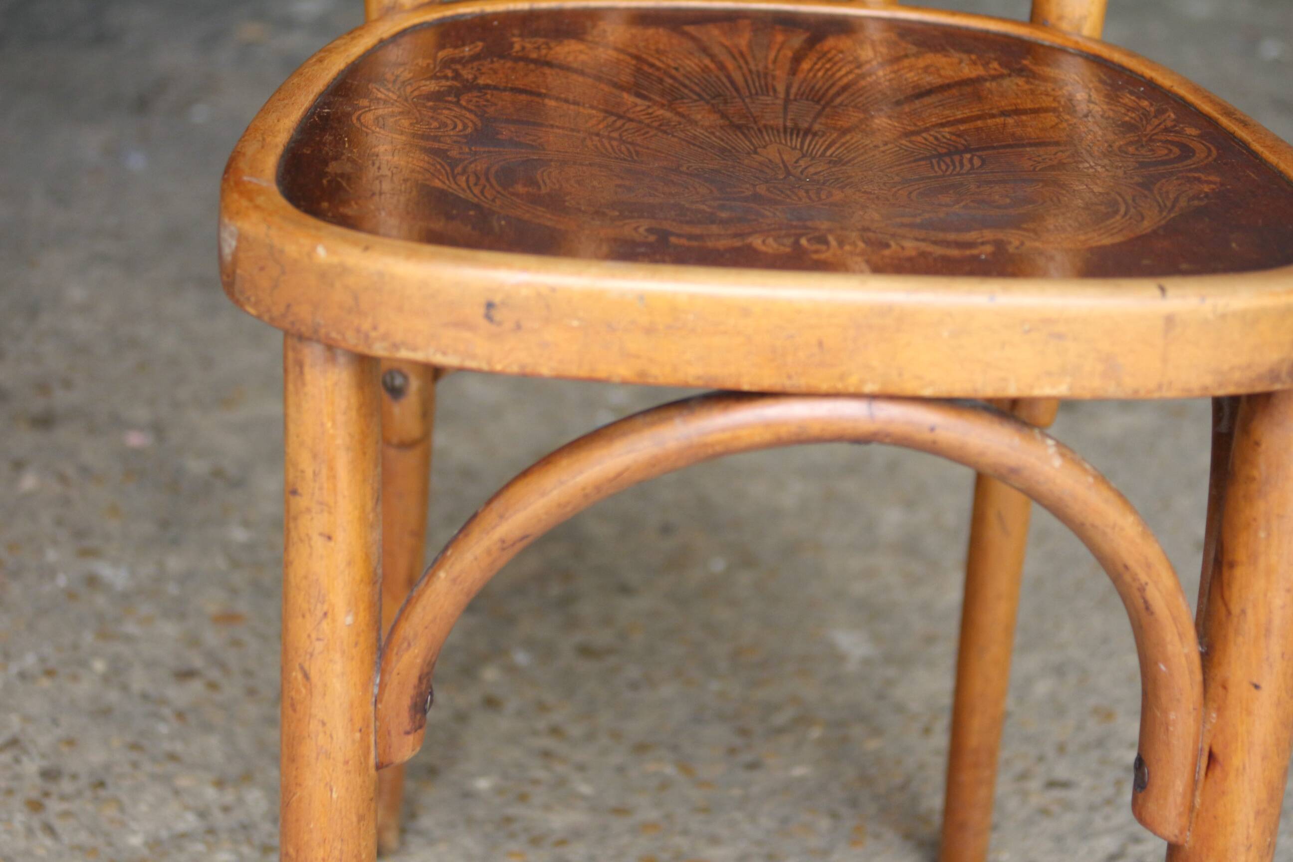 Bistro chair in its superb original patina