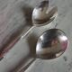 Bamboo service covers covered with antique silver metal salad italy