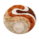 Round carpet Desso kinetic, wool, Netherlands, circa 1970