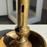 Large adjustable antique gold candlestick H20 D10