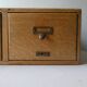 Meuble de bureau, casiers en bois massif