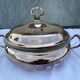 Silver-plated metal vegetable tureen