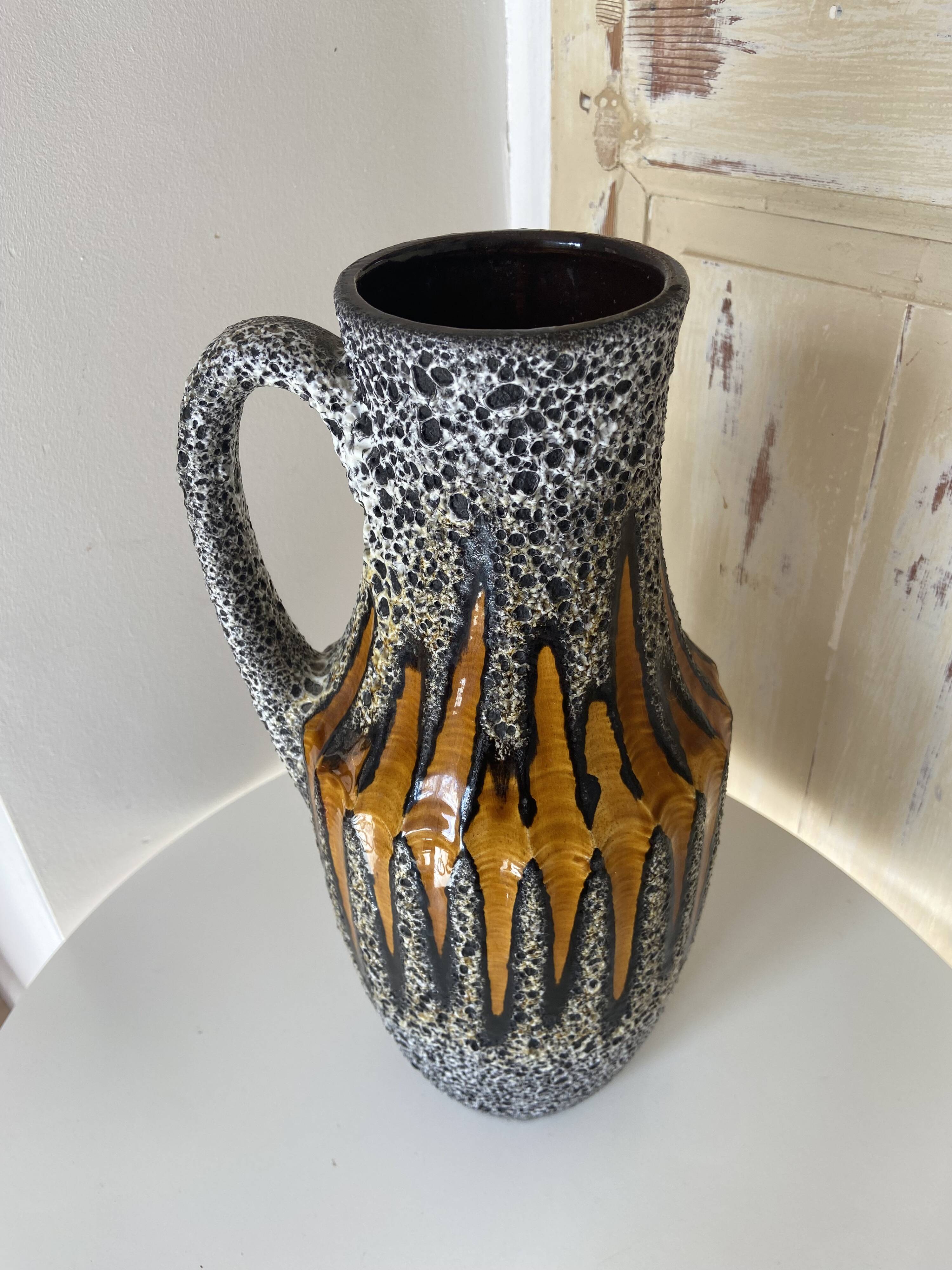 "Fat lava" style vase, West Germany mid-20th century