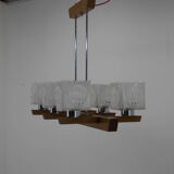 Mid-century chandelier by instala decin, 1970s