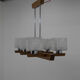 Mid-century chandelier by instala decin, 1970s