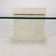 Table basse italienne en travertin années 1980