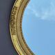 Old oval mirror medallion gilded wood & stucco louis XVI style  49x59cm