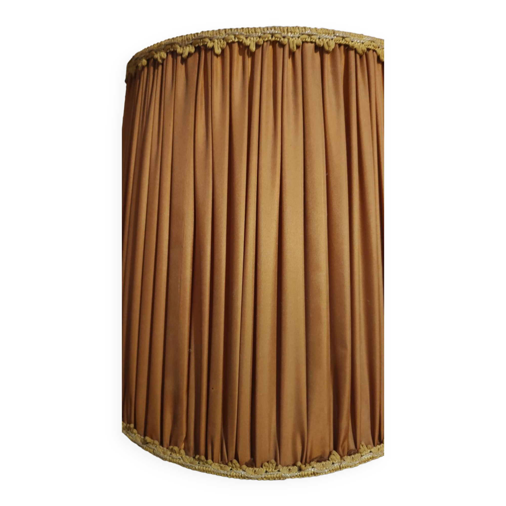 Large carved floral wooden lamp 1960