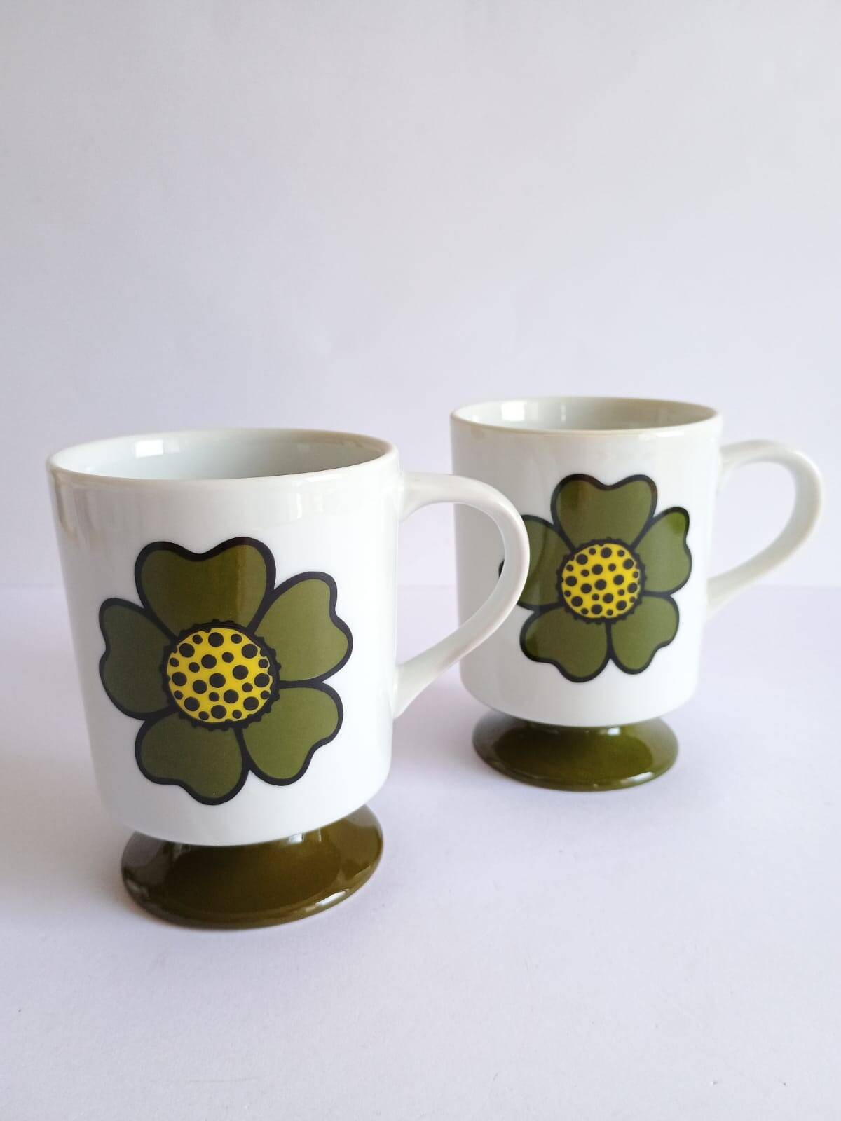 Two seventies flower mazagrans from the 70s