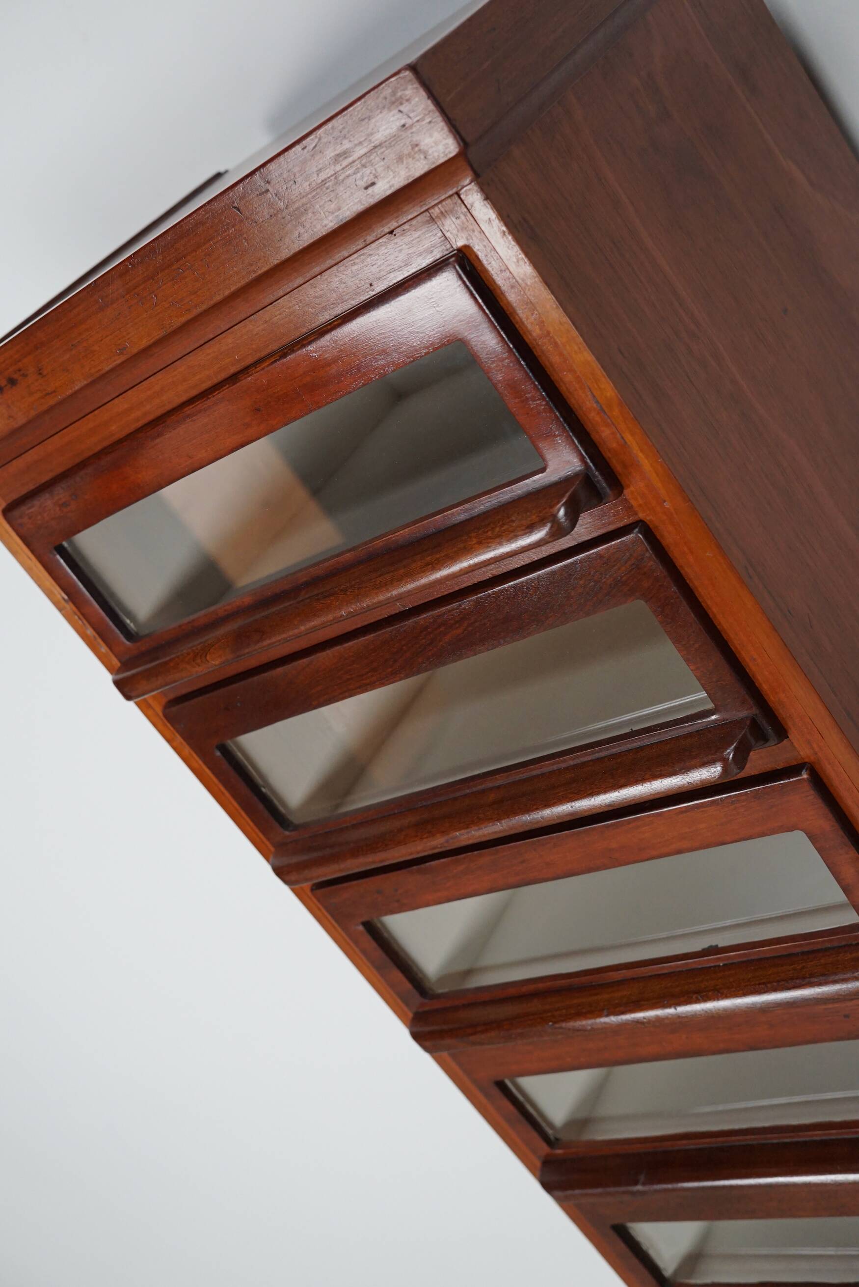 Vintage Dutch Hardwood Haberdashery Shop Cabinet, 1930s