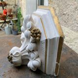 Console d’applique murale dorée