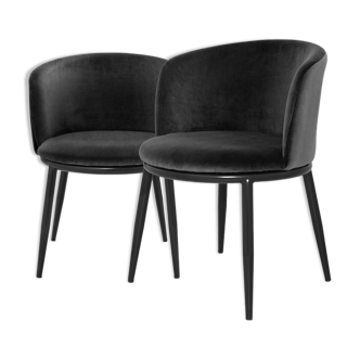 Pair of Black Milano Armchair