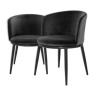 Pair of Black Milano Armchair