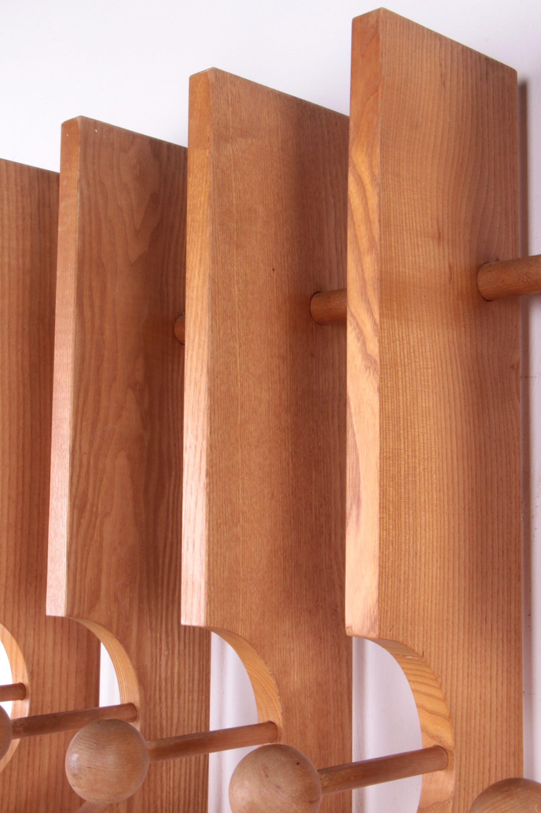 Porte-manteau Arspect-Spectrum édition rare 1970 Essen bois Pays-Bas