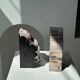 Black petrified wood bookend H17 L17 P6