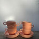 6 tasses en céramique maison Pagnossin Italie 