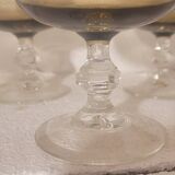 12 80's champagne glasses