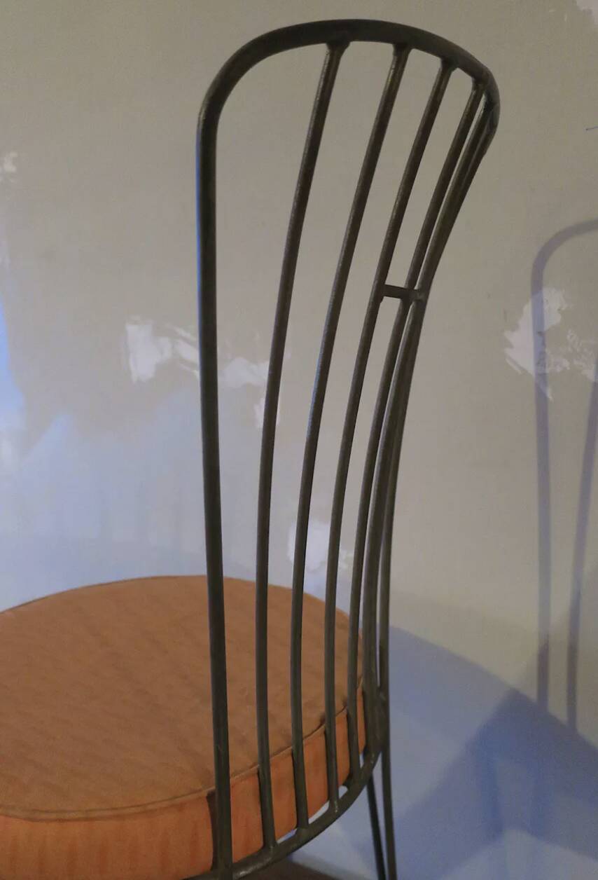 Chaise de jardin en fonte du début du 20e siècle