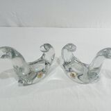 Pair of crystal candlesticks