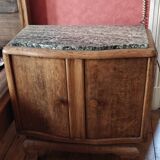 Marble top bedside cabinet