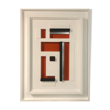 Geometric abstraction painting