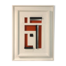 Geometric abstraction painting