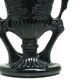 Eclectic vase, black hyalite glass, Ząbkowice, Poland, 1970s