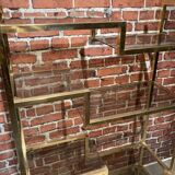 Gold metal shelf