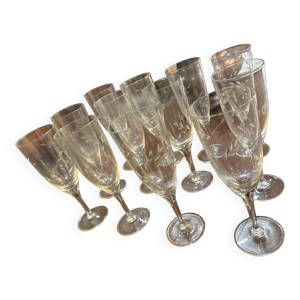 12 coupes en cristal