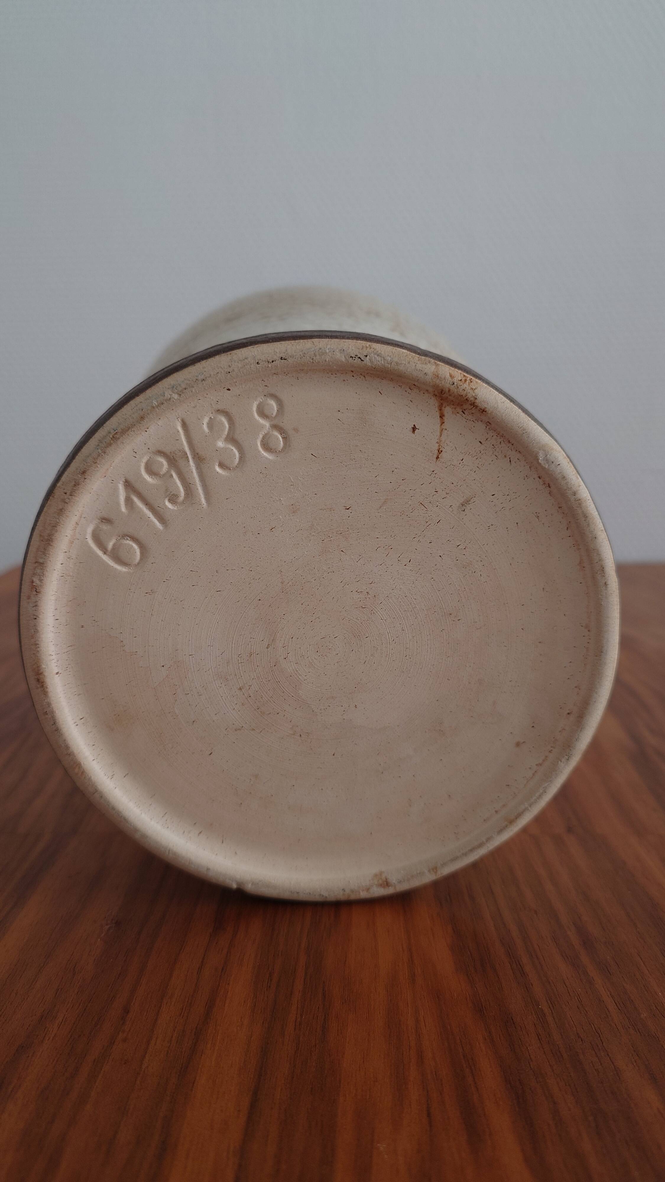 Large vintage ceramic vase in European style West Germany – 1960s-70s