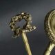 Bronze bouillotte lamp from the 19th century.