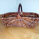 Basket with wicker handle