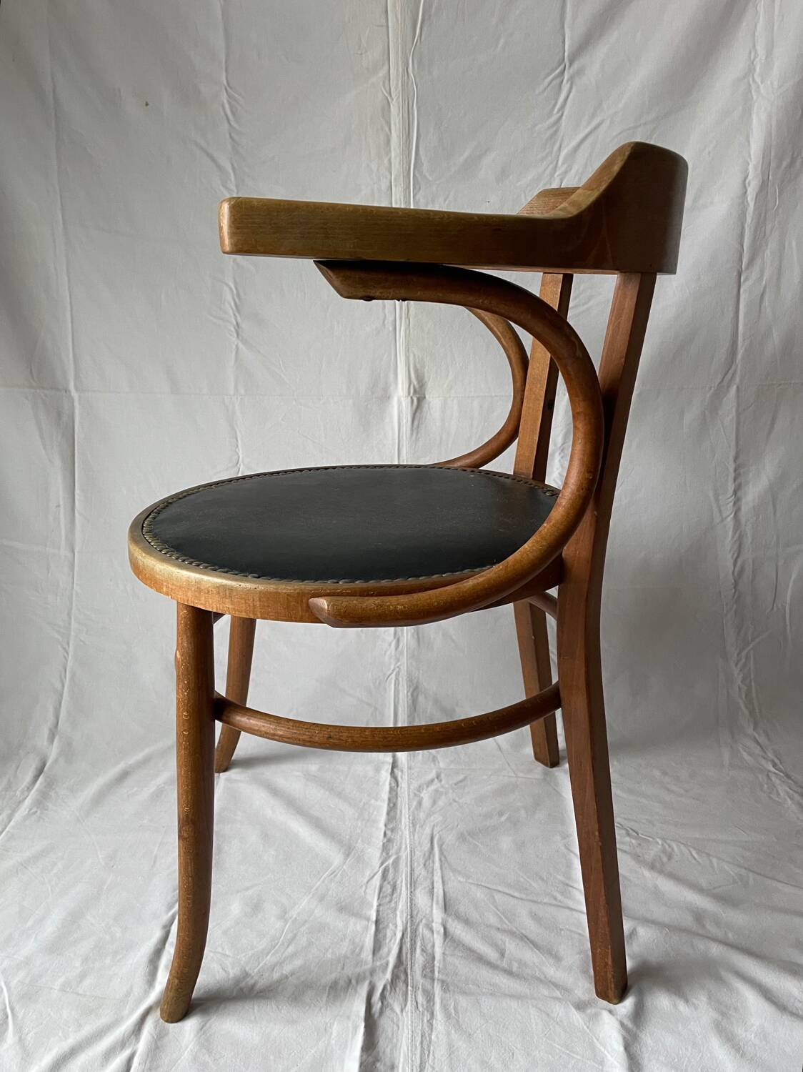 Fauteui ancien baumann bois courbé