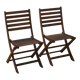Paire de chaises de jardin Cattie