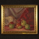 Italian signed still life painting dated 1930