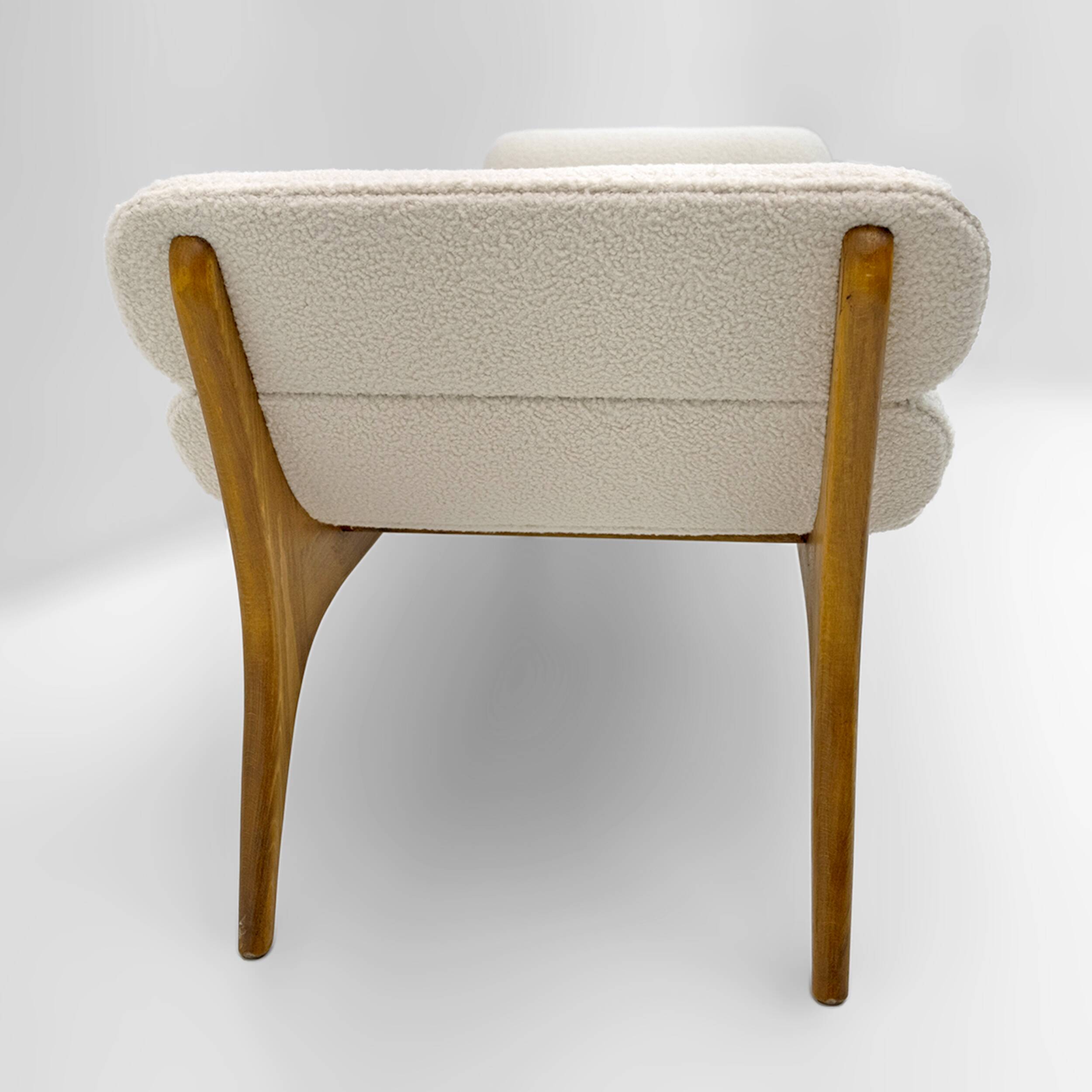 Adrian Pearsall Mid-Century Modern Walnut Chaise Lounge by Craft Associates